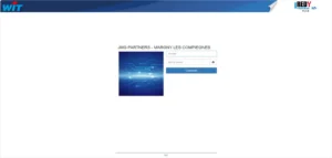 Page de connexion de la supervision GTB WIT REDY d'un site tertiaire